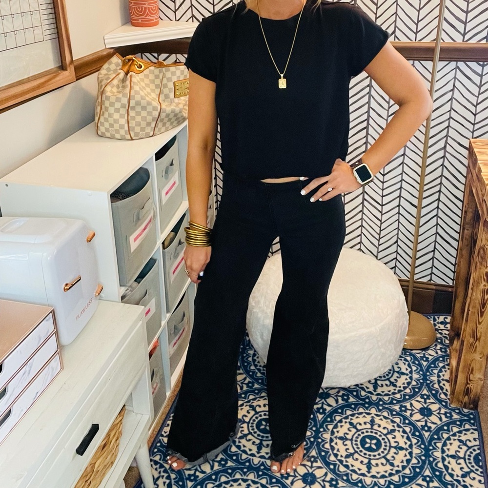 Black Flare Jeans